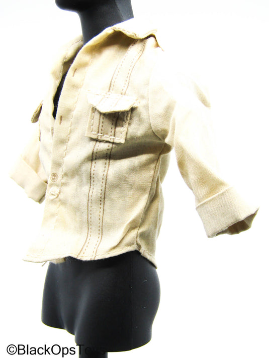 Indiana Jones - Tan Button-Up Shirt