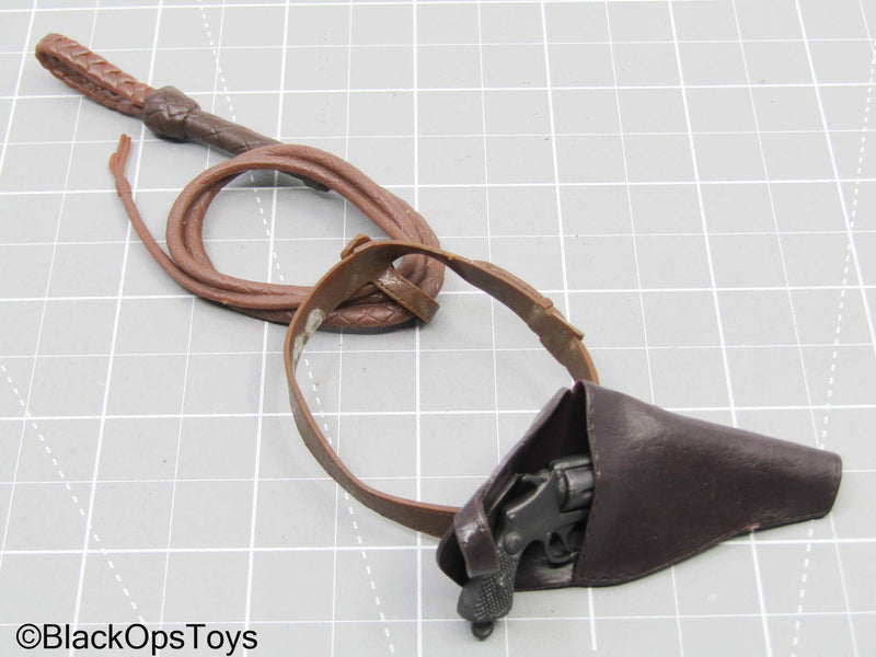 Load image into Gallery viewer, Indiana Jones - Brown Belt w/Holster &amp; Bullwhip

