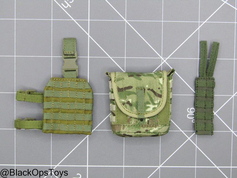 Load image into Gallery viewer, FSB Alpha Team Leader S - Drop Leg MOLLE Platform w/Multicam Gas Mask Field Pack
