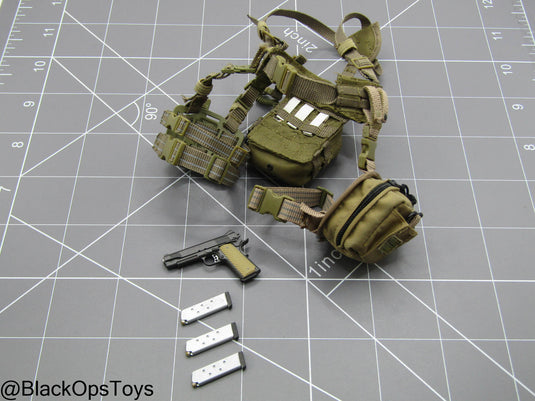 1st Marine Spec. Op. BN - Battle Harness w/Pistol & Pouch Set