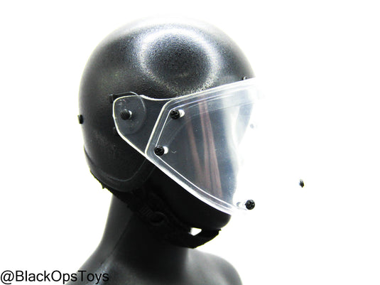 Spetsnaz FSB - Black Riot Helmet w/Face Shield