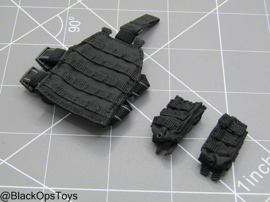 Spetsnaz FSB - Black MOLLE Drop Leg Platform w/Mag Pouches