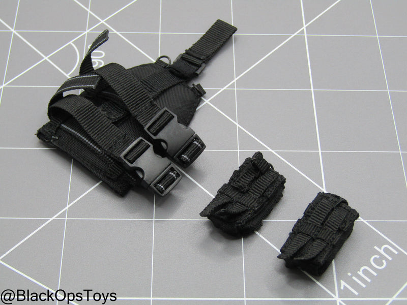 Load image into Gallery viewer, Spetsnaz FSB - Black MOLLE Drop Leg Platform w/Mag Pouches
