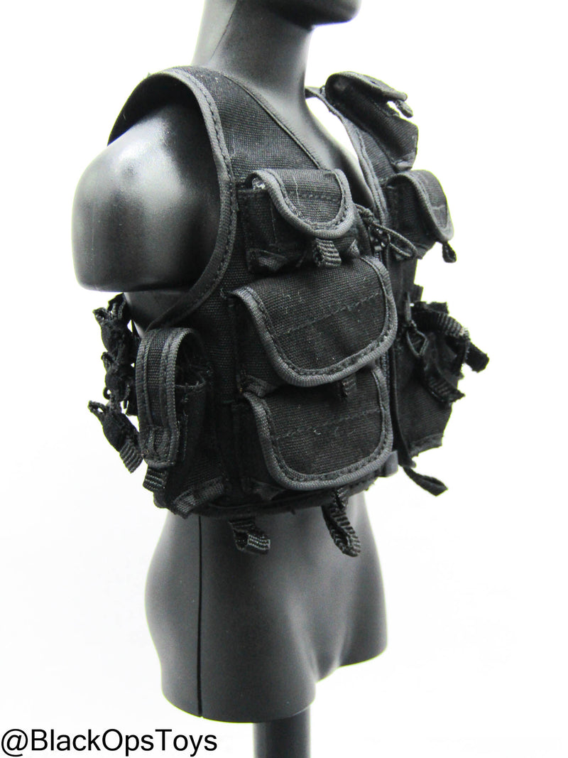 Load image into Gallery viewer, OSN Saturn Police - Black Survival Vest
