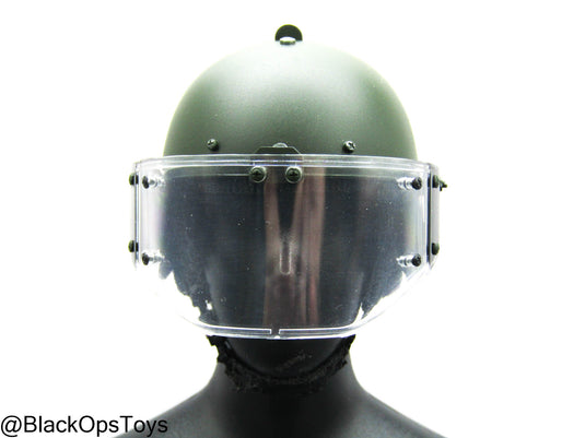 OSN Saturn Police - Black Plate Carrier w/Riot Helmet & Armor
