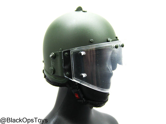 OSN Saturn Police - Black Plate Carrier w/Riot Helmet & Armor