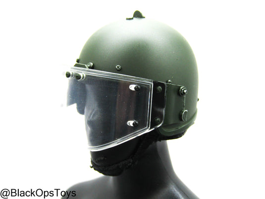 OSN Saturn Police - Black Plate Carrier w/Riot Helmet & Armor