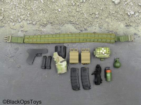 Crisis Response Force - Green MOLLE Battle Belt w/Pistol Set