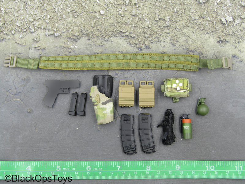 Load image into Gallery viewer, Crisis Response Force - Green MOLLE Battle Belt w/Pistol Set
