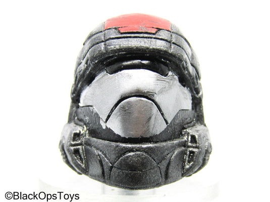 Grey & Red Halo Helmet Headsculpt