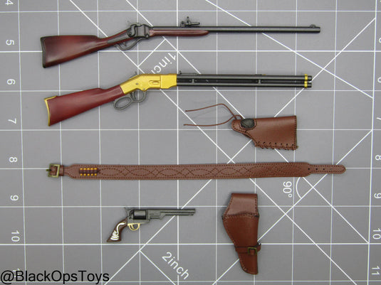 The Good - Carbine Rifle, Henry Rifle, & Colt Revolver w/Holster Set