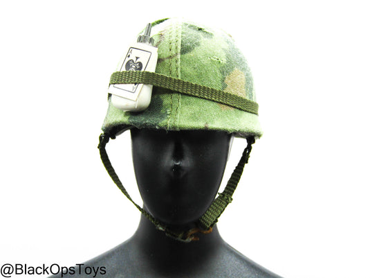 Bam 1/6 Vietnam Era Helmet w/Cover (Toy Soldier)
