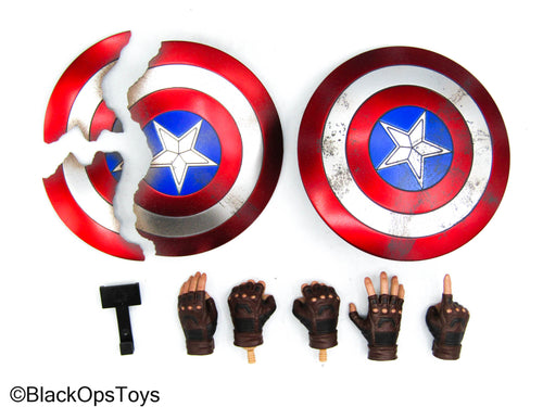 Endgame - Captain America - Shield & Broken Shield w/Hand Set
