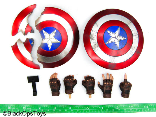 Endgame - Captain America - Shield & Broken Shield w/Hand Set