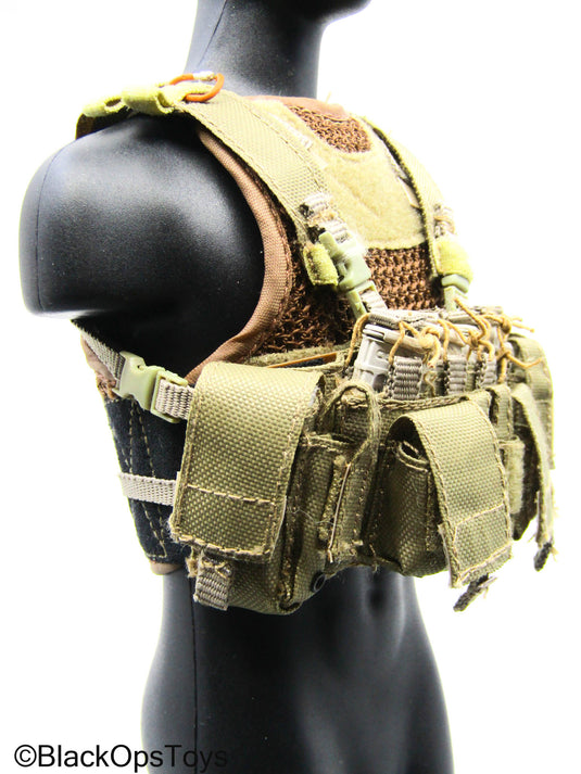 Plate Carrier Vest w/Tan Chest Rig & Mag Set (Soldier Story)