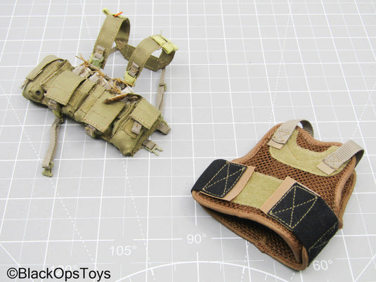 Plate Carrier Vest w/Tan Chest Rig & Mag Set (Soldier Story)