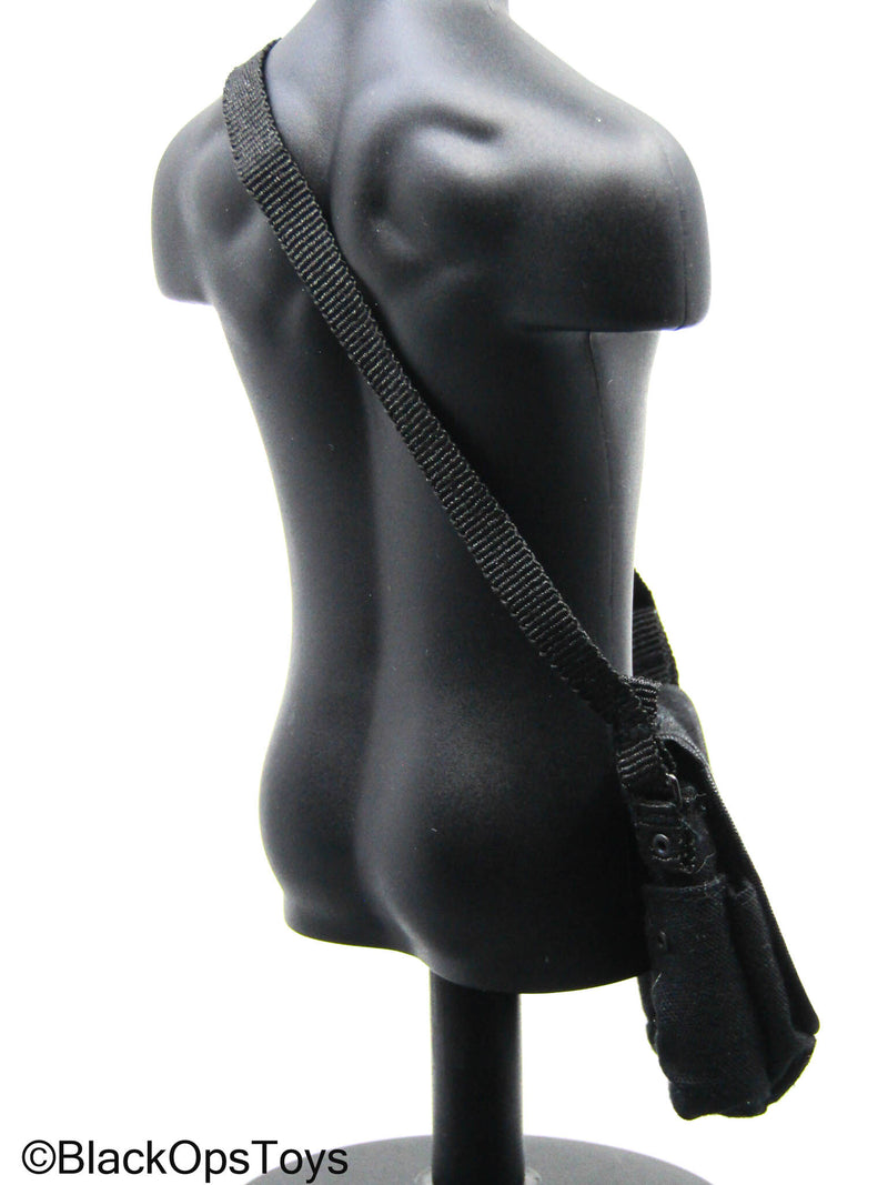 Load image into Gallery viewer, Black Messenger Bag
