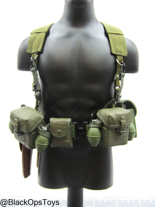 Bam 1/6 Vietnam Era Rivet Belt w/Harness & Pouch Set (Dragon)