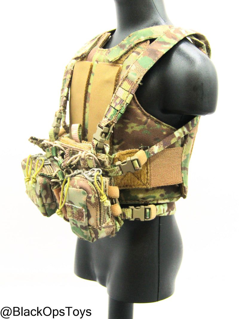 Load image into Gallery viewer, Russian FSB Alpha Sniper - Multicam Low Profile Slick Plate Carrier w/Chest Rig
