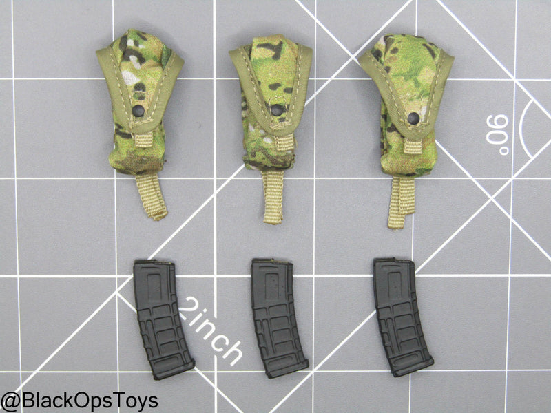 Load image into Gallery viewer, 173rd Airborne Brigade - OCP SPCS Mag Pouch Set w/Magazines
