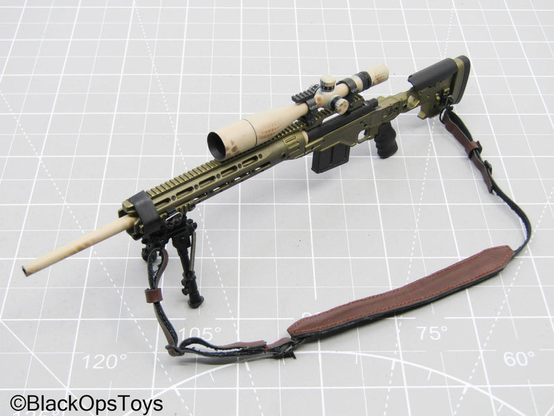 Load image into Gallery viewer, Gold Sniper Rifle w/Weapon Attachments (Easy &amp; Simple)
