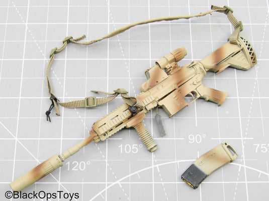 Desert Tan HK416 Assault Rifle w/Accessories (Easy & Simple)
