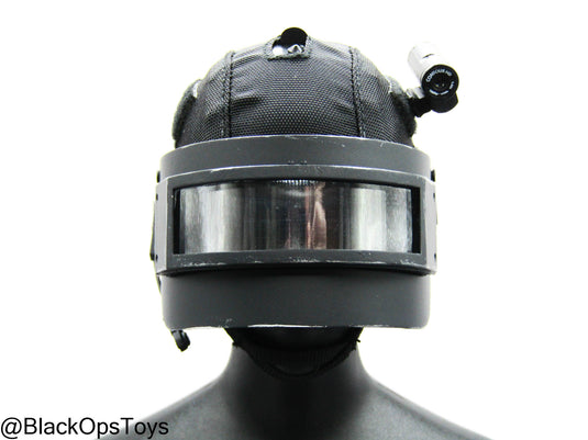 Russian Spetsnaz MVD SOBR - Black Riot Helmet w/Face Shield