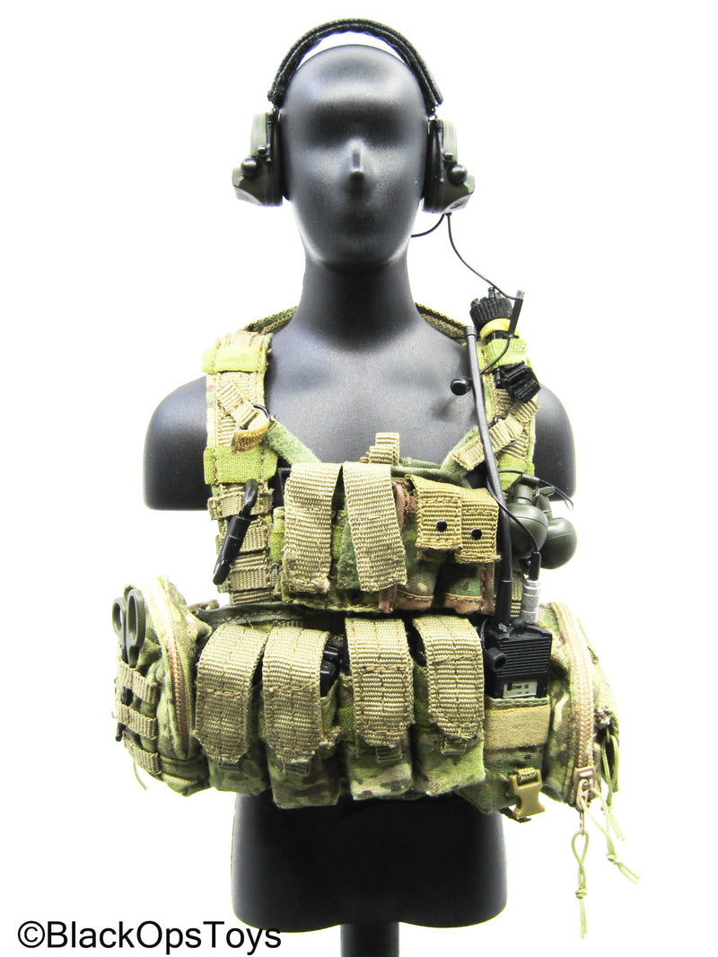 Load image into Gallery viewer, Multicam Camo Vest w/Headset, Radio &amp; Accessories (Soldier Story)
