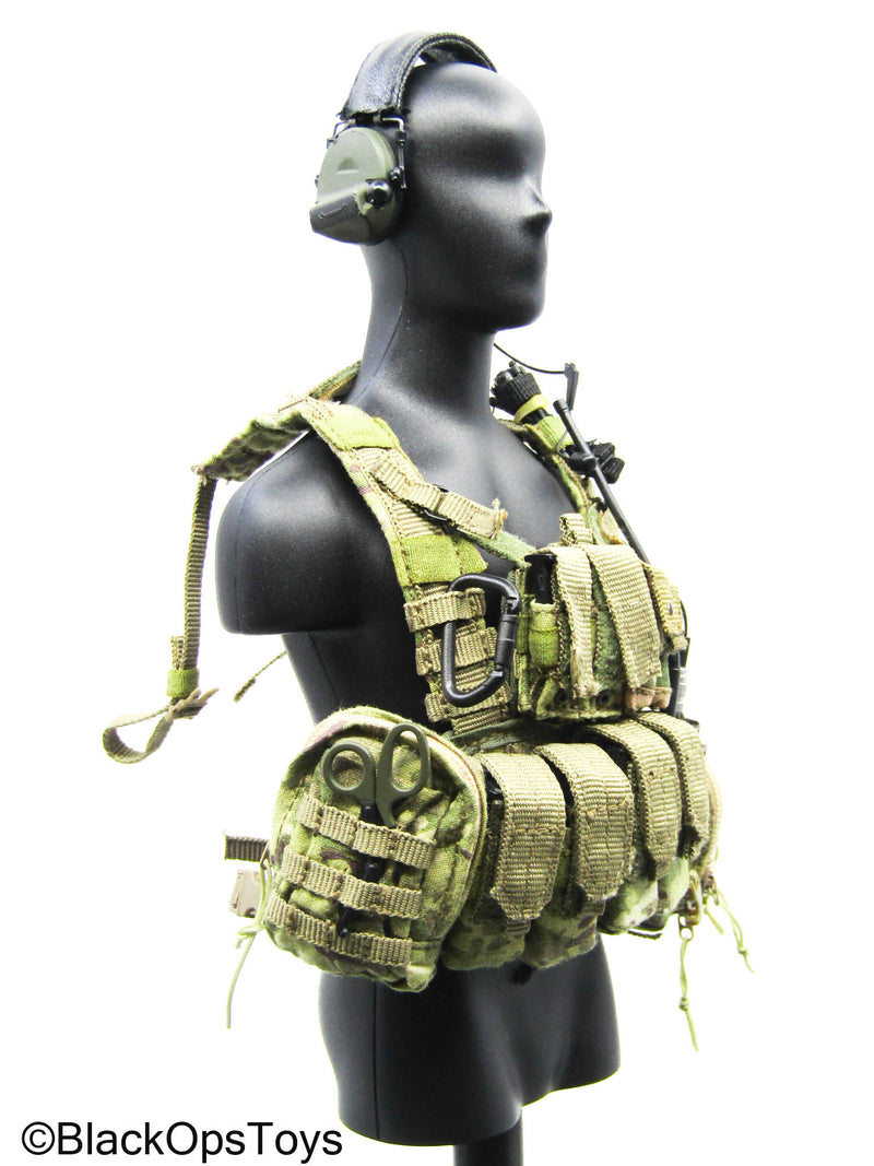 Load image into Gallery viewer, Multicam Camo Vest w/Headset, Radio &amp; Accessories (Soldier Story)
