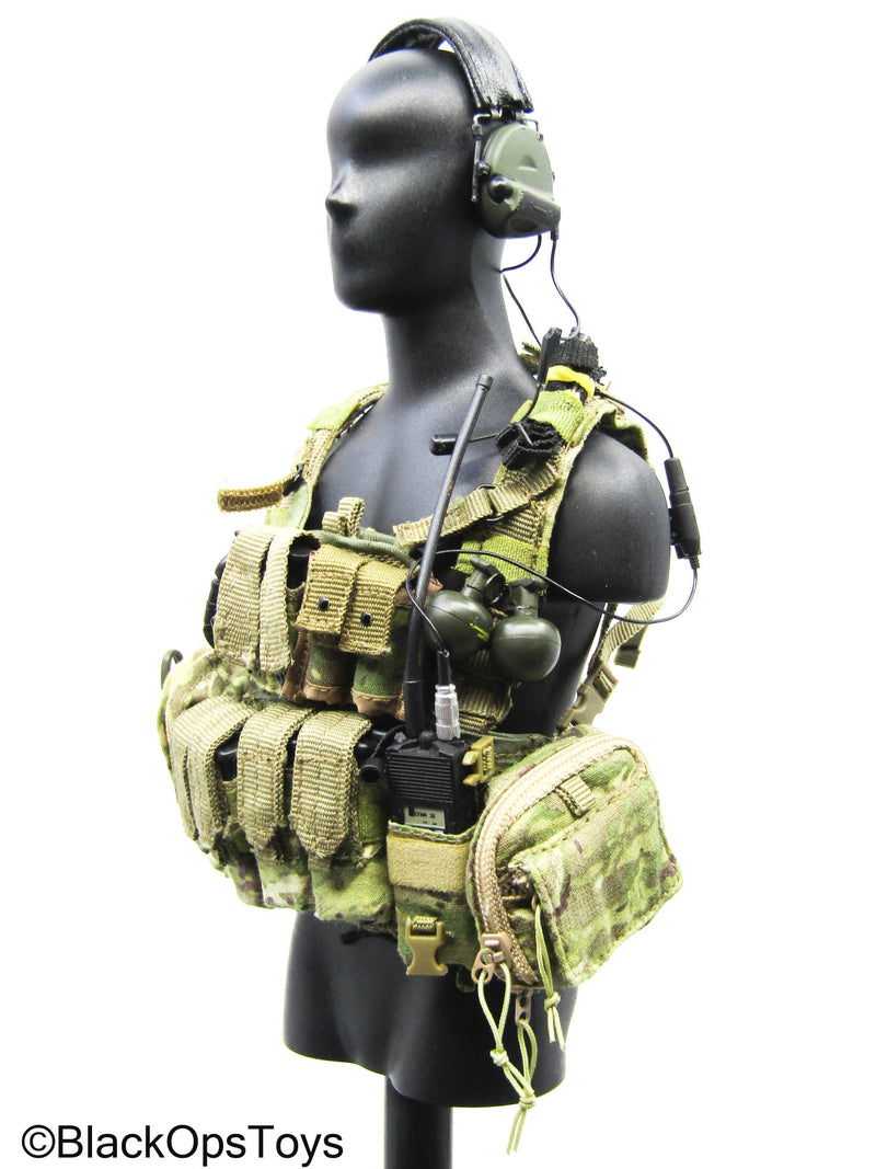 Load image into Gallery viewer, Multicam Camo Vest w/Headset, Radio &amp; Accessories (Soldier Story)
