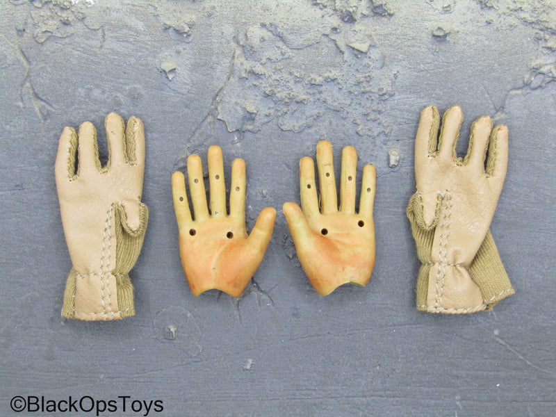 Load image into Gallery viewer, Male Bendy Hands w/Tan Nomex Flight Gloves
