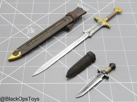 Empire Legion Barbarian - Metal Sword & Dagger w/Sheath