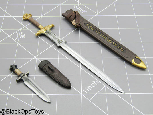 Empire Legion Barbarian - Metal Sword & Dagger w/Sheath