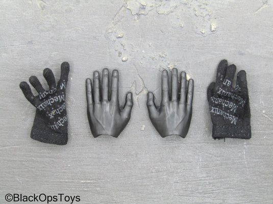 Black Bendy Hands w/Black Mechanix Gloves