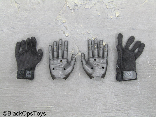 Black Bendy Hands w/Black Mechanix Gloves