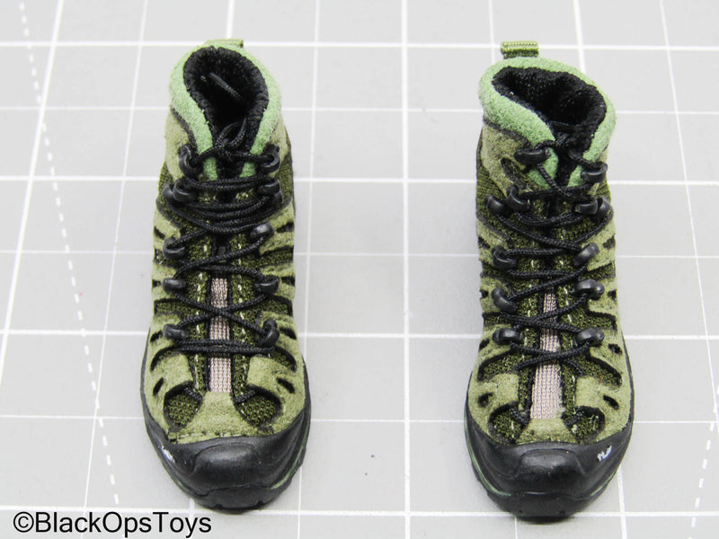 Load image into Gallery viewer, Olive Green Quest 4D Boots (Peg Type) (Easy &amp; Simple)
