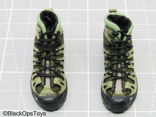 Olive Green Quest 4D Boots (Peg Type) (Easy & Simple)