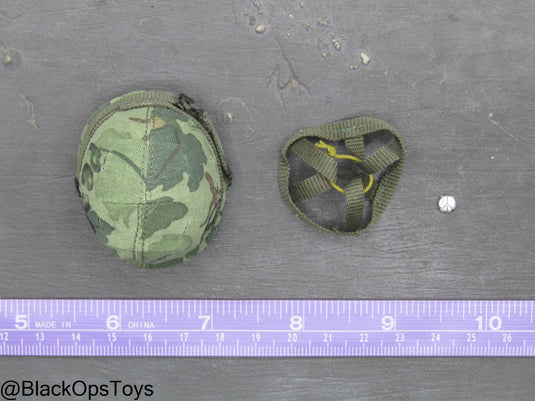 Vietnam Era Female - ERDL Leaf Camo Helmet