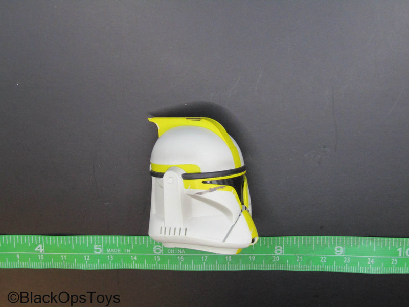 Load image into Gallery viewer, Star Wars Clone Trooper - White &amp; Yellow Phase 1 Helmet
