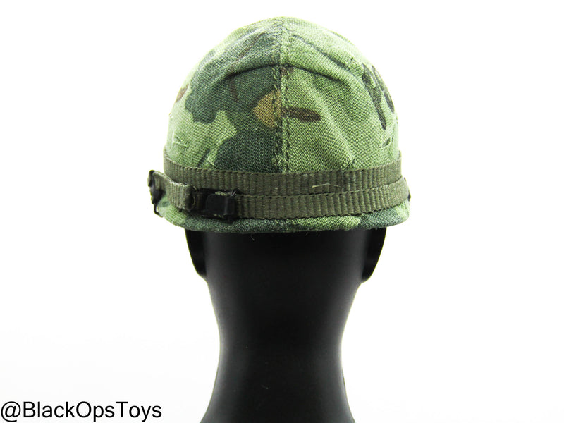 Load image into Gallery viewer, Vietnam Era Female - ERDL Leaf Camo Helmet
