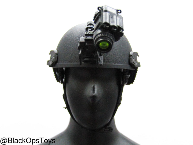Load image into Gallery viewer, FSB Spetsnaz Alpha - Black Helmet w/NVG
