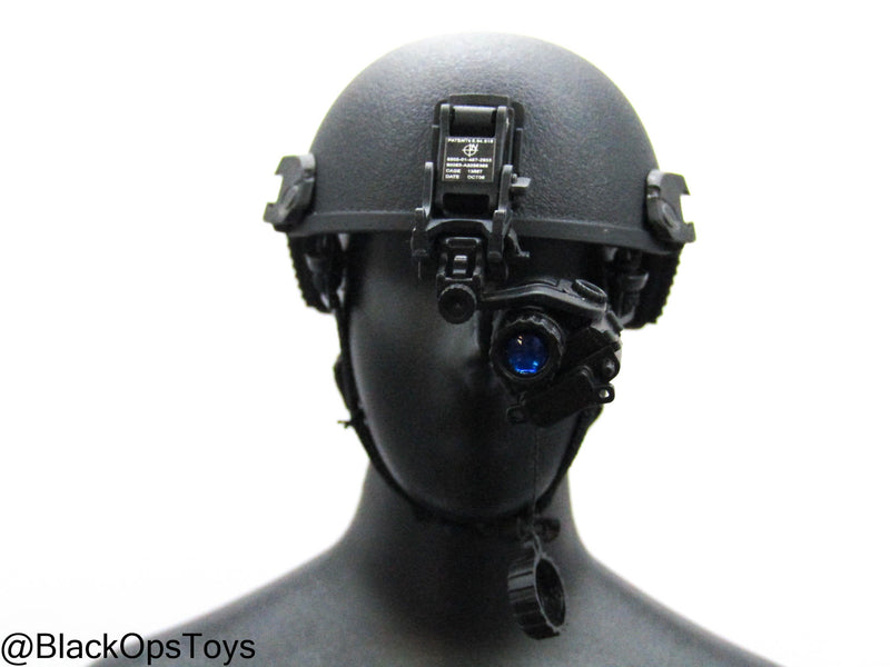 Load image into Gallery viewer, FSB Spetsnaz Alpha - Black Helmet w/NVG
