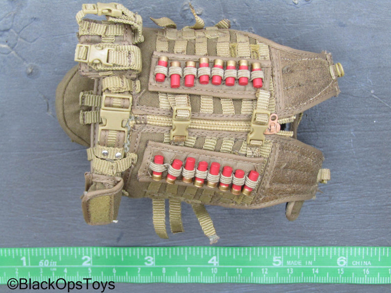 Load image into Gallery viewer, Predators - Tan MOLLE Vest w/Red Shotgun Shells
