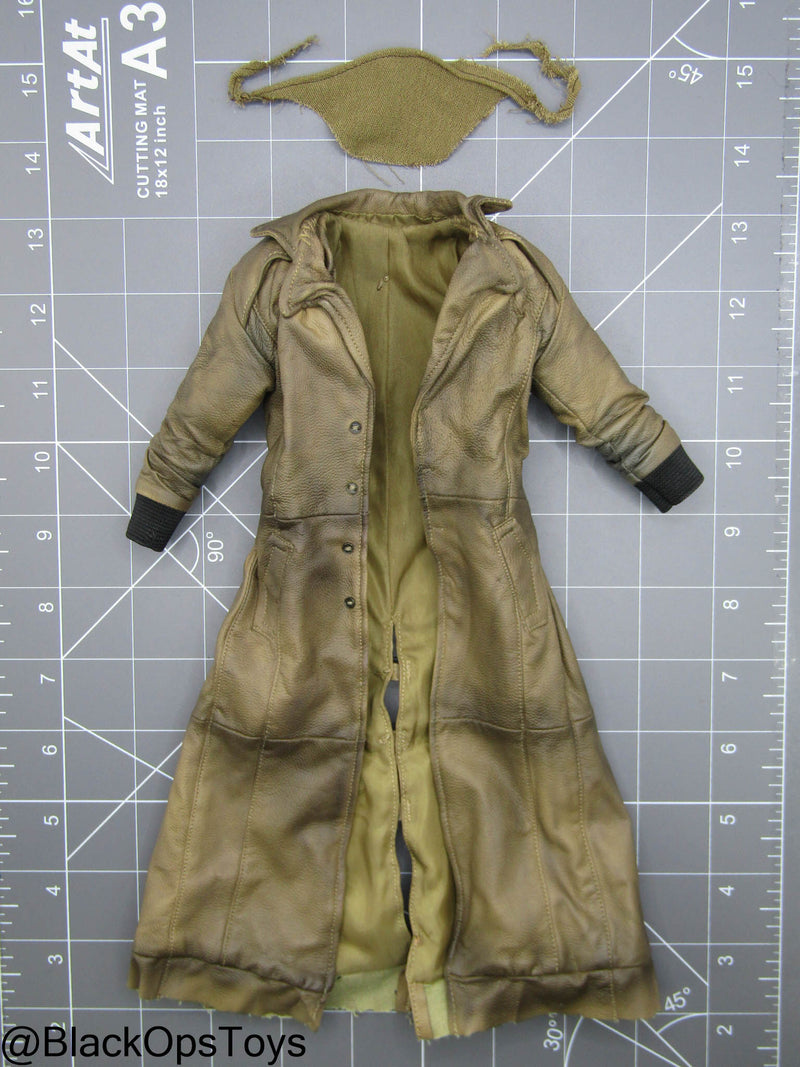 Load image into Gallery viewer, BVS - Knightmare Batman - Weathered Leather Like Trench Coat
