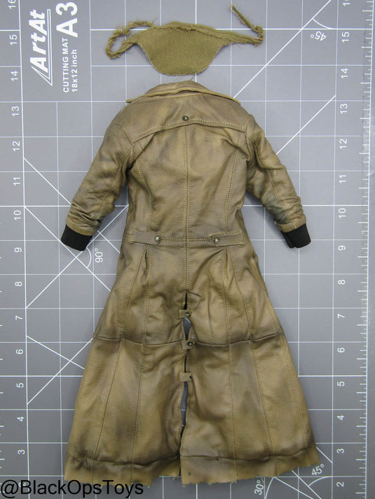 BVS - Knightmare Batman - Weathered Leather Like Trench Coat