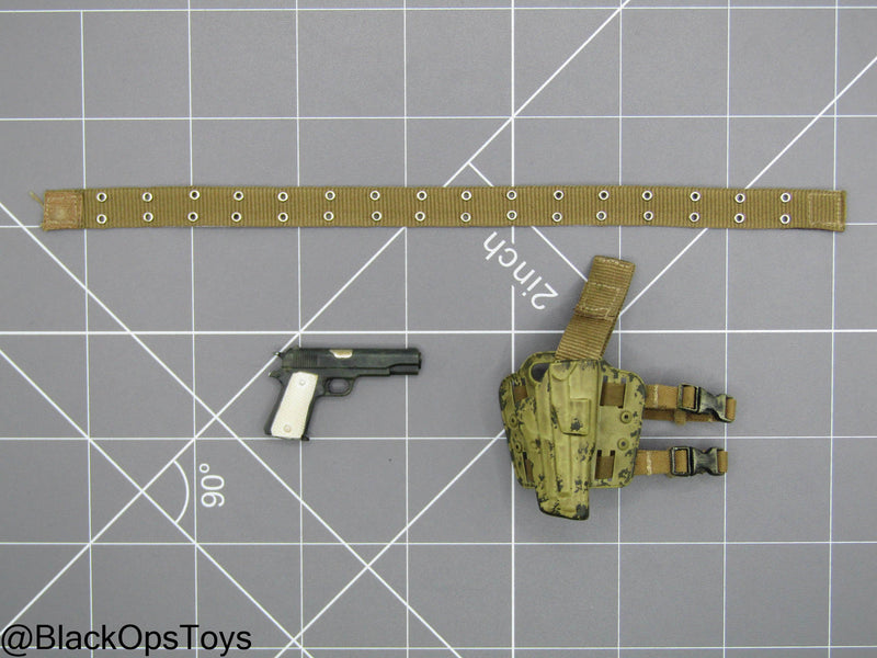 Load image into Gallery viewer, BVS - Knightmare Batman - 1911 Pistol w/Drop Leg Holster
