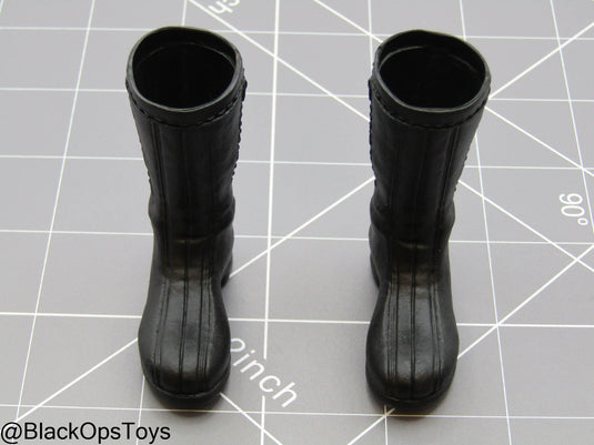 RE Jack K - Black Combat Boots (Peg Type)