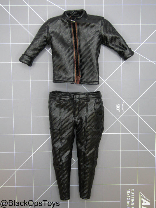 RE Jack K - Black Leather Like Uniform Set