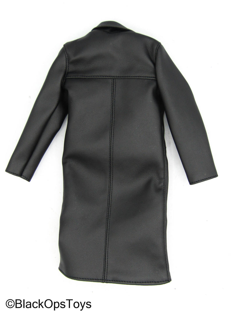 Load image into Gallery viewer, Punishman Frank - Black Leather Like Coat

