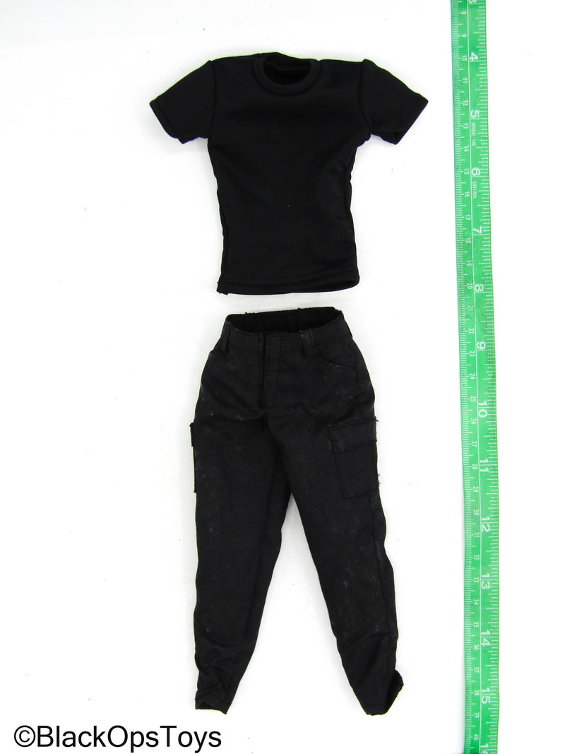 Load image into Gallery viewer, Punishman Frank - Black Shirt w/Combat Pants
